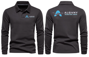 AER ALBANY AIRPORT LONG SLEEVE POLO